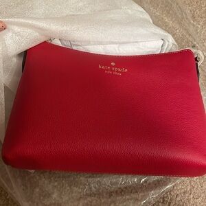 Kate Spade NWT Bailey Crossbody Bag, Candied Cherry (Red) - Textured Leather